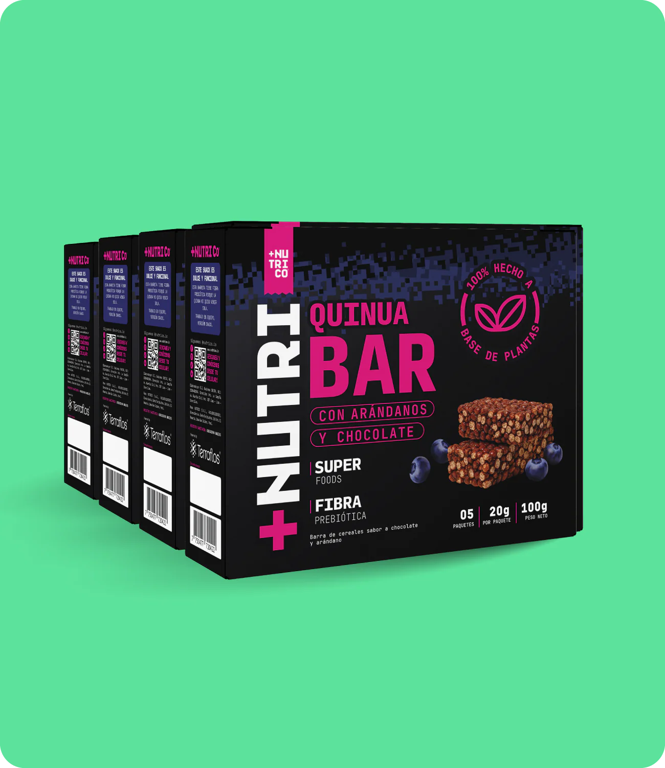 Barras de Cereales Andinos 20 Und (4 Cajas)
