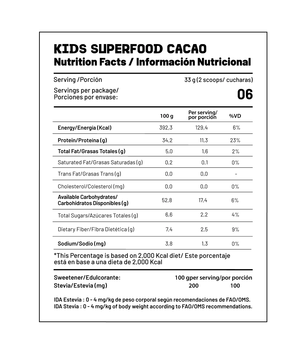 Kids Superfood Cacao - 200 g - Image 4