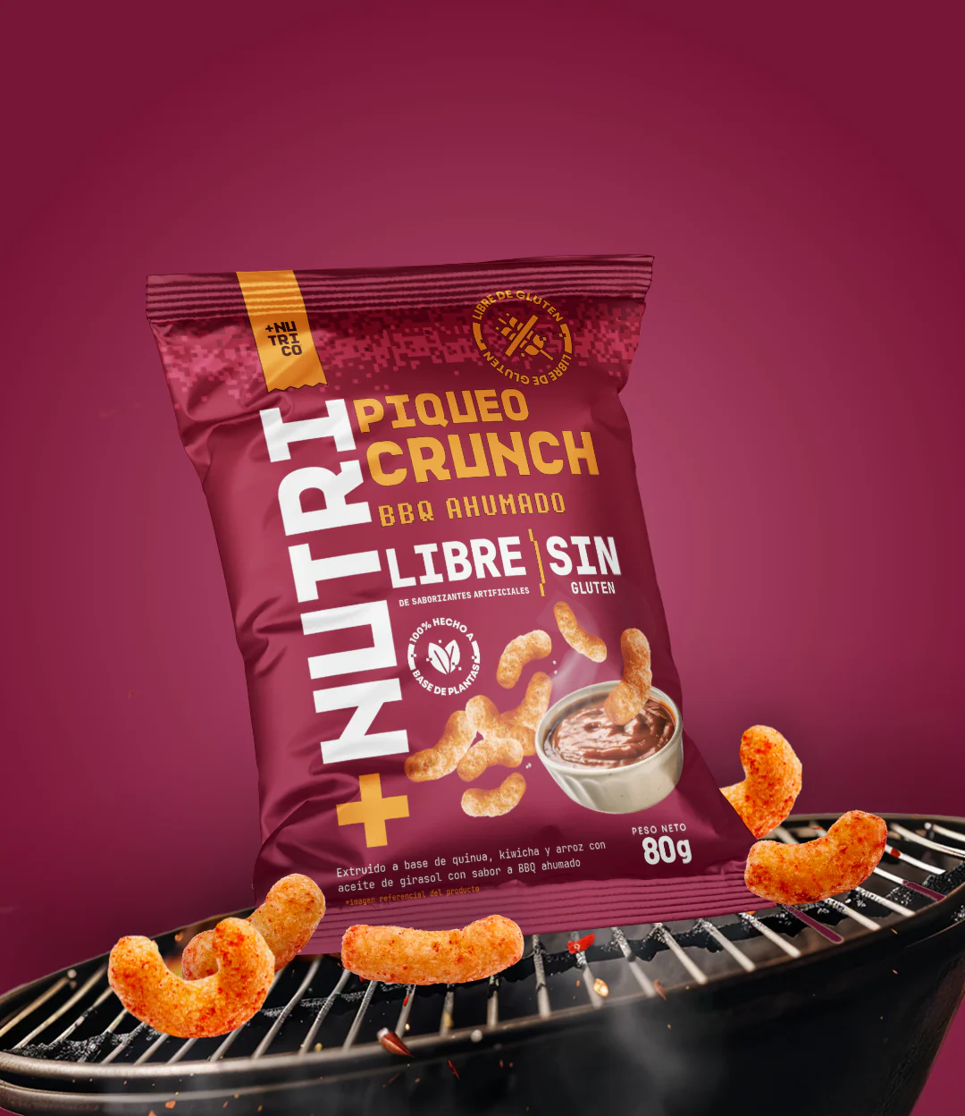 Pack Snacks Saludables de Quinua: Piqueos Crunch 80g (3 und) - Image 2