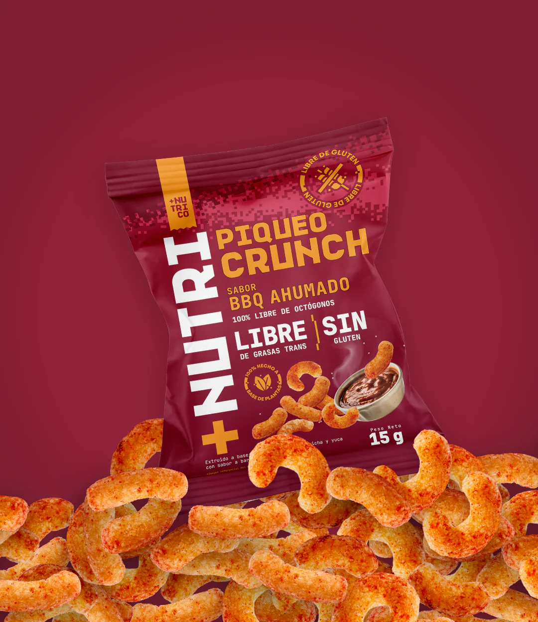 Piqueos Crunch BBQ AHUMADO 15g - Image 3