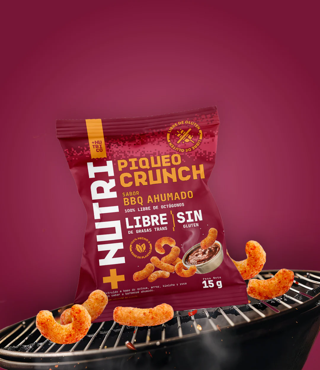 Piqueos Crunch BBQ AHUMADO 15g - Image 4