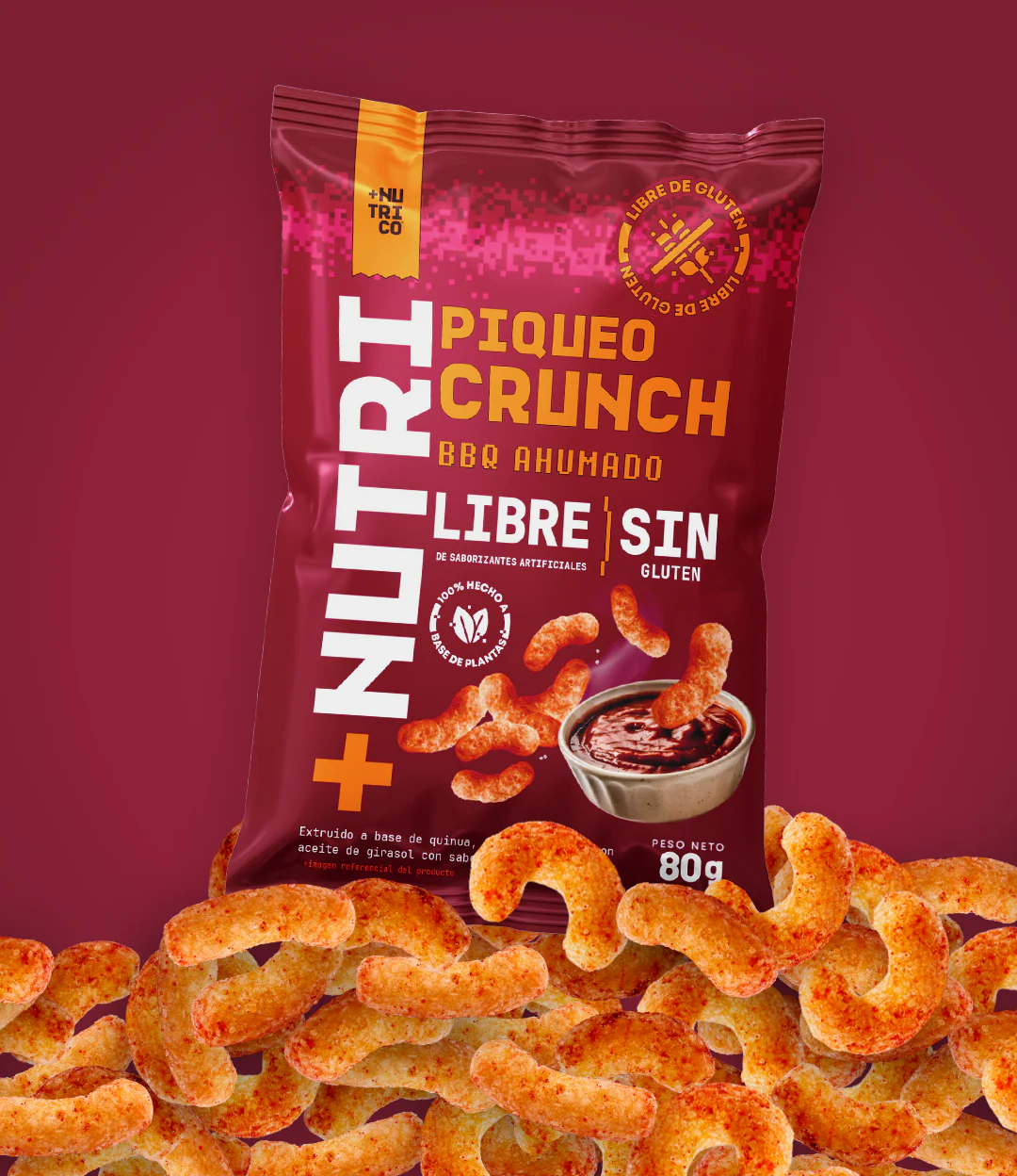PIQUEO CRUNCH BBQ AHUMADO 80g - Image 4