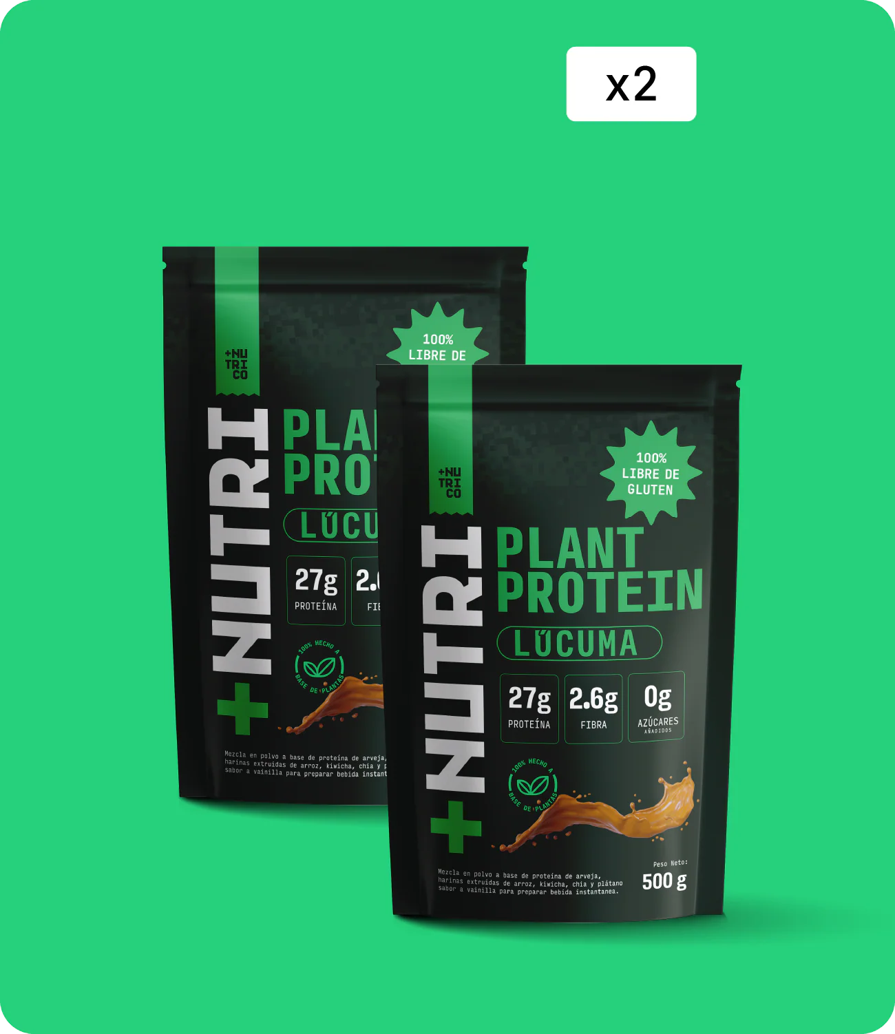 Proteína Vegana Plant Protein Pack x2 - Image 3
