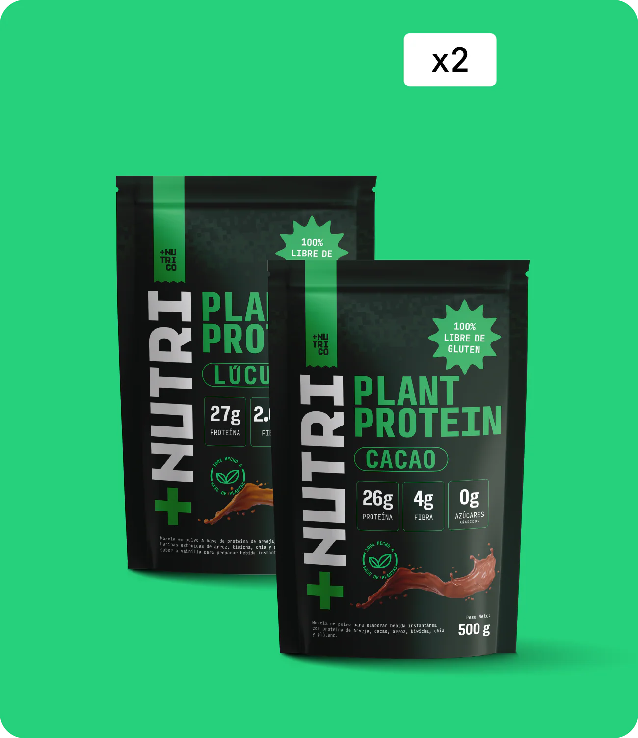Proteína Vegana Plant Protein Pack x2 - Image 5